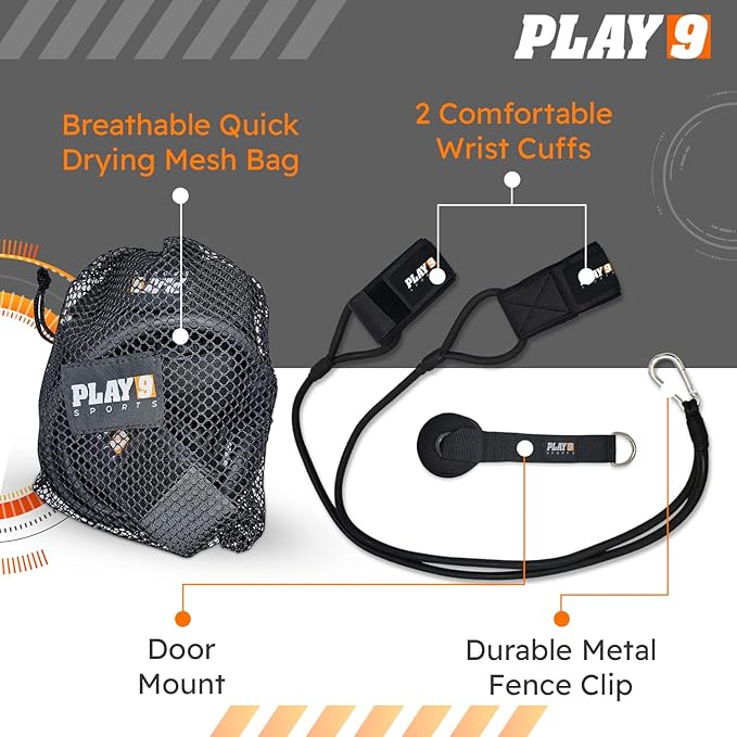 Play 9 Sports Resistance Exercise Bands Baseball Activation Elastic Training Athletes Equipment Bands - Bloomnest
