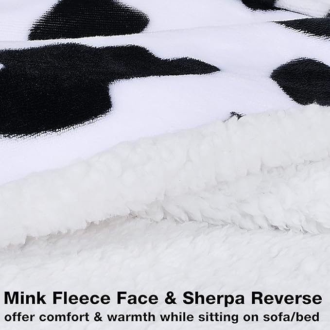 Tirrinia Sherpa Wearable Blanket With Sleeves, Full Body Throw Reading Wrap TV Blankets - Bloomnest