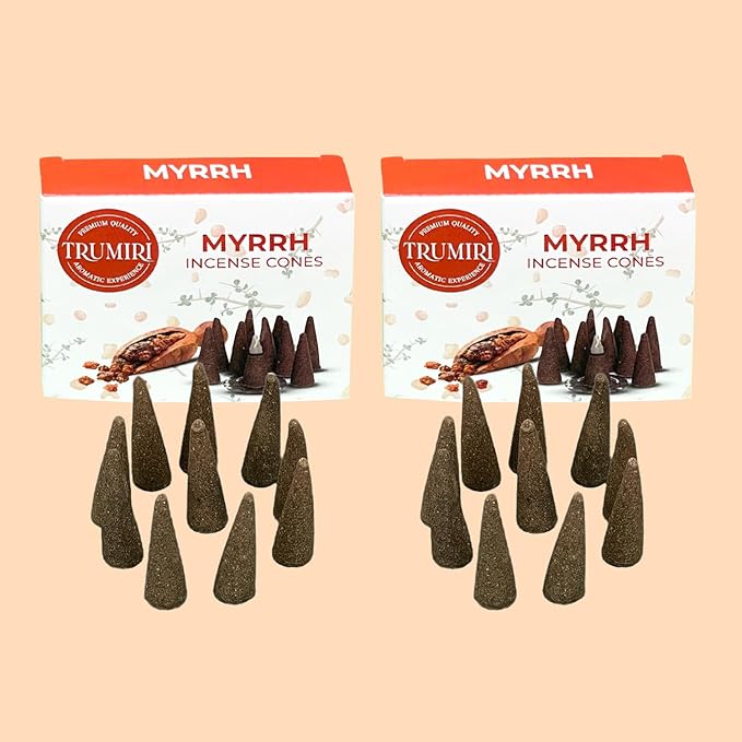 Myrrh Scented Incense - 60 Cone Incense - Six Packs of 10 TRUMIRI