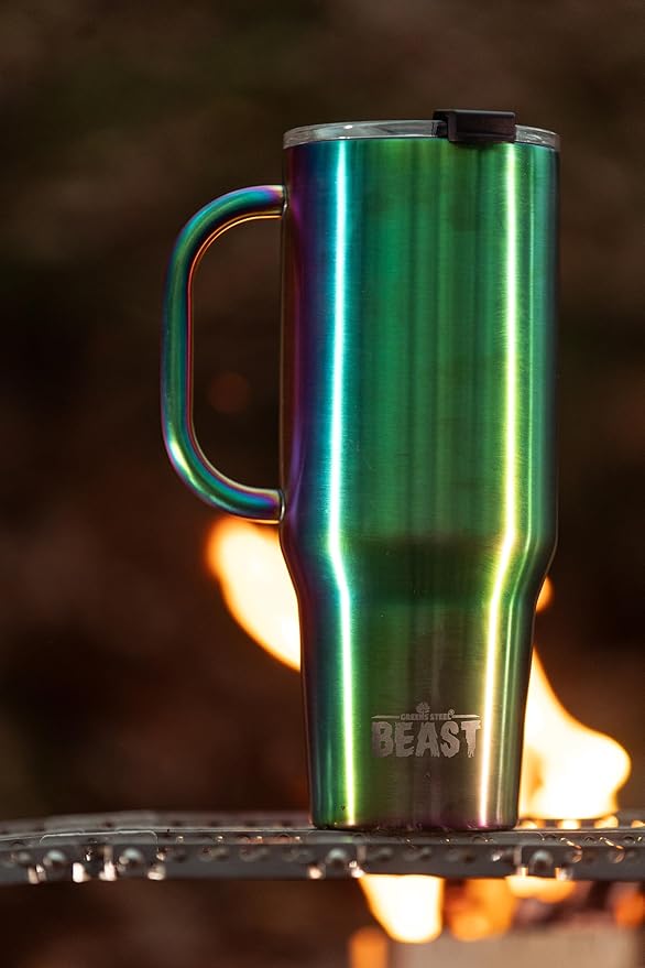 Beast 42 oz Tumbler Stainless Steel Vacuum Insulated Coffee Ice Cup Double Wall Travel Flask (Rainbow) - Bloomnest