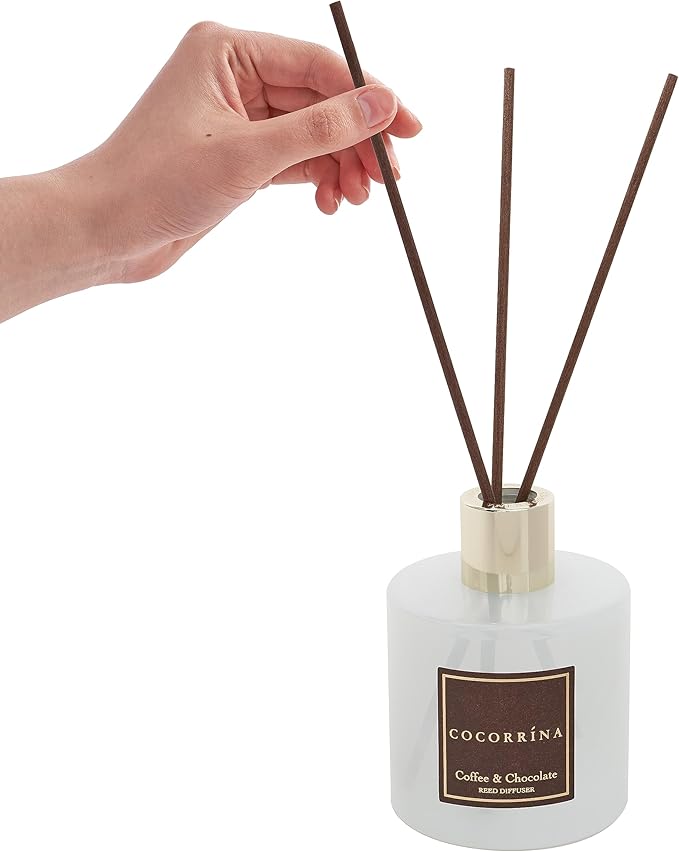 Cocorrína Reed Diffuser Sets - Coffee & Chocolate Scented Diffuser with Sticks Home Fragrance Reed Diffuser for Bathroom Shelf Decor - Bloomnest
