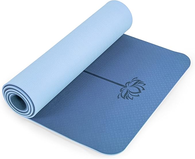 Yoga Mat Non Slip, Pilates Fitness Mats, Eco Friendly, Anti-Tear 1/4" Thick Yoga Mats for Women, Exercise Mats for Home Workout with Carrying Sling and Storage Bag - Bloomnest