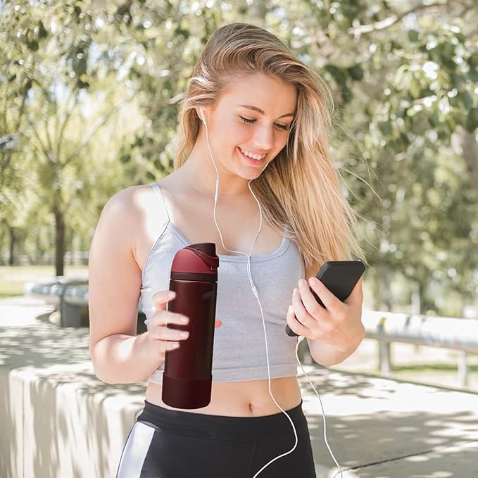 2PCS Silicone Water Bottle Boot, Compatible with Owala 24oz 32oz 40oz, Protective Anti-Scratch & Anti-Dent No Noise Sleeve Cover for FreeSip/Twist/Flip Water Bottles (Black Cherry, 24oz) BKBY