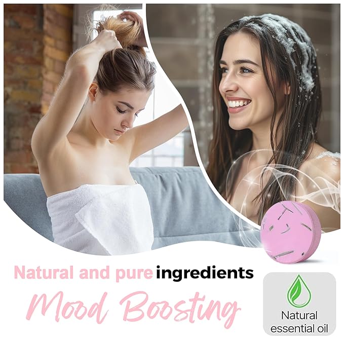 Shower Steamers Aromatherapy Travel Essentials for Women 8 Pcs Bath Bombs Birthday Gifts for Men, Sister, Shower Bombs Stocking Stuffers Christmas Gifts Fruity - Bloomnest