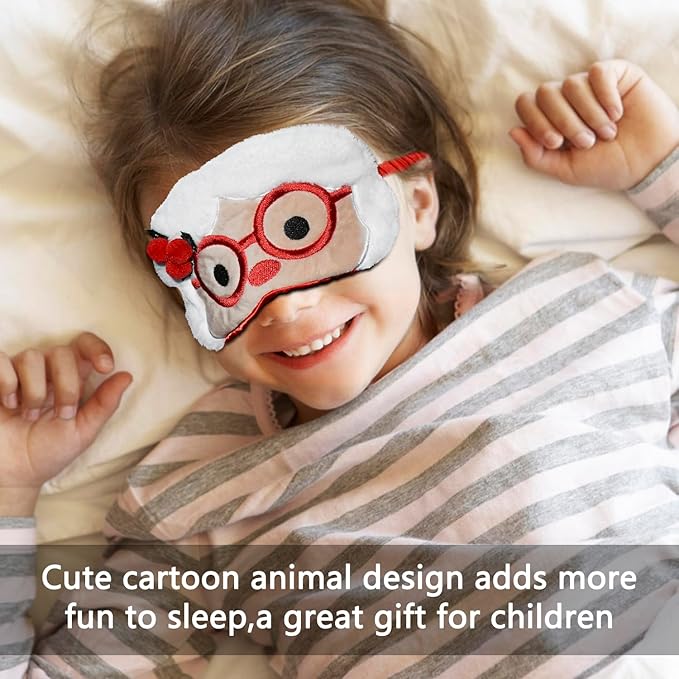 Cute Sleeping Mask Sleep Mask, Funny Santa Claus Soft Plush Eye Mask for Travel Nap Sleeping Chrismas Blindfold Eye Cover Eyeshade for Adult Kids Girls Teens Men Women - Santa Claus - Bloomnest