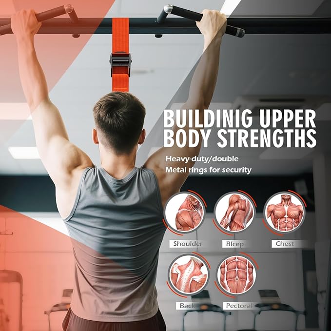 LEEKEY Resistance Bands Set for Pull-Up Assistance & Full-Body Training, Multi-Level Exercise Bands with Bag for Home Workouts, Physical Therapy, Strength Training (Men/Women) - Bloomnest