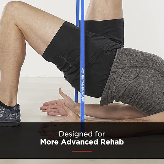 THERABAND High Resistance Bands, Set of 2 Elastic Super Bands for Improving Flexibility, Injury Rehab, & Full Body Workouts, Stretch Bands for Lifting, 1 Light & 1 Medium Band, Multi - Bloomnest