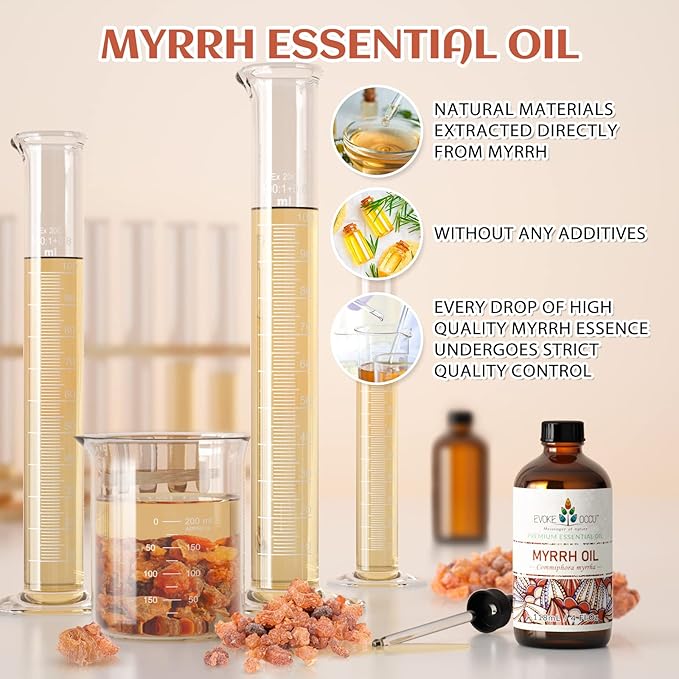 EVOKE OCCU Myrrh Essential Oil for Discomfort Relief, Skin Care - 4 Fl Oz - Bloomnest