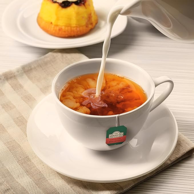 Ahmad Tea Black Tea, English Breakfast Teabags individually wrapped in foil, 100 ct - Caffeinated & Sugar-Free - Bloomnest