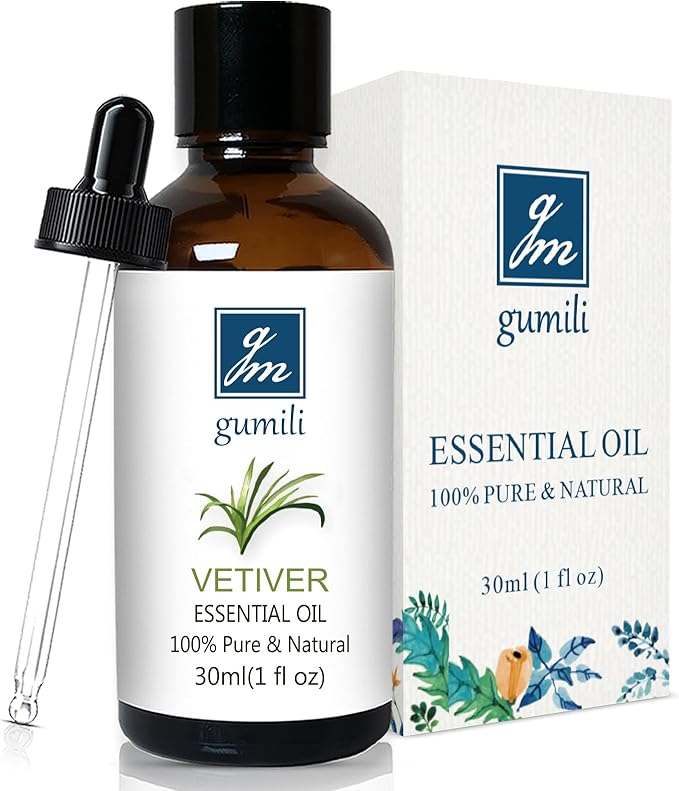 Vetiver Essential Oil 1 Oz - 100% Pure & Natural Vetiver Oil for Diffuser, Aromatherapy, Skin, Hair, Massage, Relaxing Scent - Bloomnest