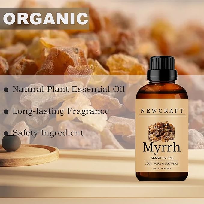 Myrrh Essential Oils, 100% Pure and Natural Essential Oil for Aromatherapy Diffuser - Myrrh/1 Fl Oz NewCraft