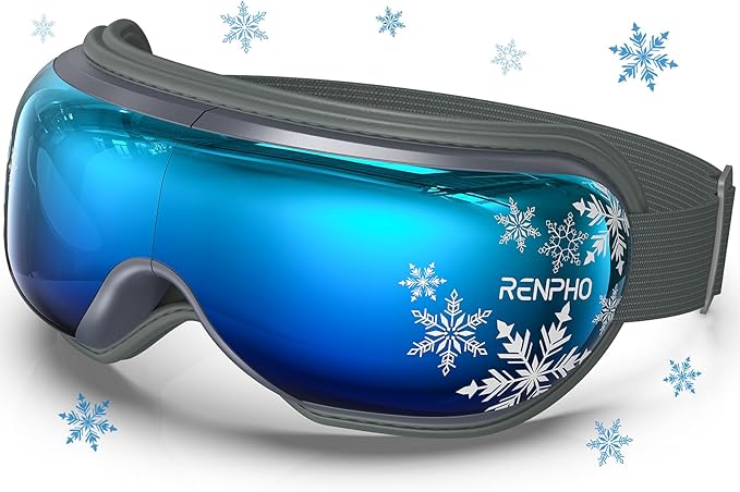 RENPHO Eyeris 1 Eye Massager with Heat&Customized Gift Card, Birthday Gifts for Women/Men, Heated Sleep Mask for Relax, Sleep Eye Care Gifts for Reduce Eye Strain, Improve Sleep - Bloomnest