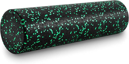 ProsourceFit High Density Foam Rollers 12 - inches Long, Firm Full Body Athletic Massage Tool for Back Stretching, Yoga, Pilates, Post Workout Muscle Recuperation, Black/Blue - Bloomnest