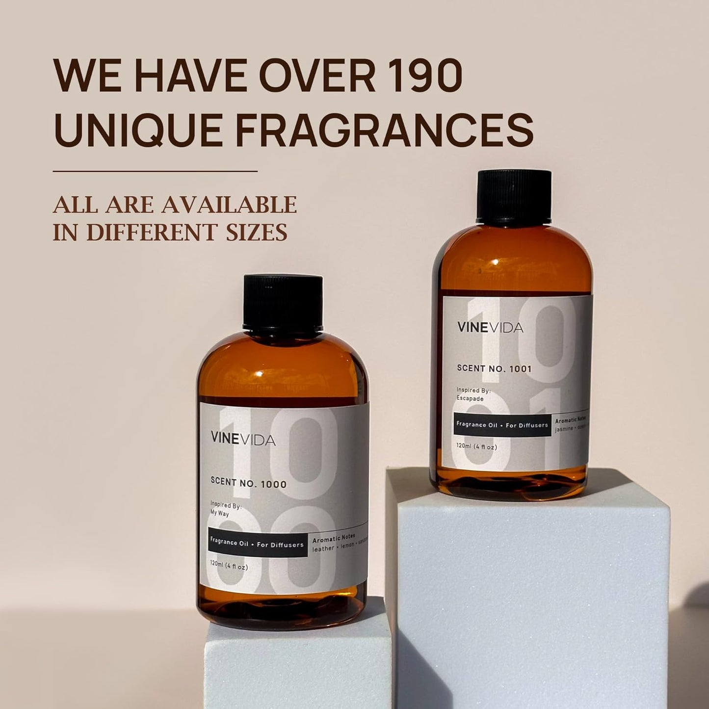 VINEVIDA [16 Fl Oz] Cuban Tobacco Fragrance Oil for Cold Air Diffusers, Essential Oils for Diffuser Oil Refill & Air Freshener Room Spray