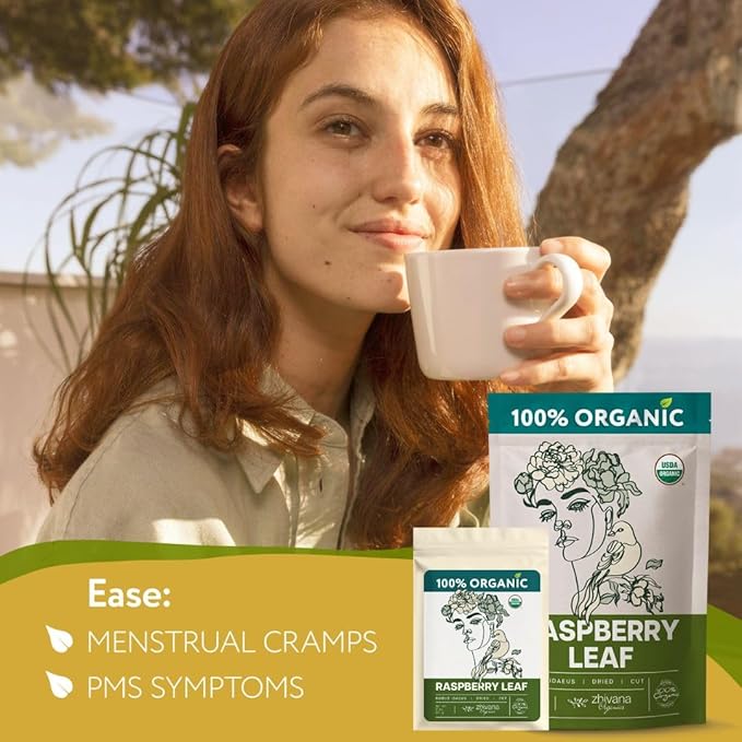 Organic Red Raspberry Leaf Tea – Loose Leaf Herbal Tea – 2 oz (Rubus idaeus) - Bloomnest