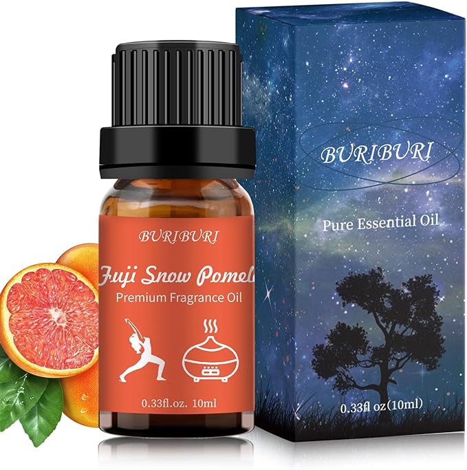 BURIBURI Fuji Snow Pomelo Hotel Scent Essential Oil, Lifestyle Hotel Collection Fragrance Aromatherapy Oil Blends, Air Freshener Hotel Collection Diffuser Oil BURIBURI