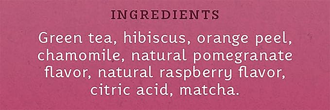 Stash Tea Pomegranate Raspberry & Matcha Green Tea - Caffeinated, Non-GMO Project Verified Premium Tea with No Artificial Ingredients, 18 Count (Pack of 6) - 108 Bags Total - Bloomnest