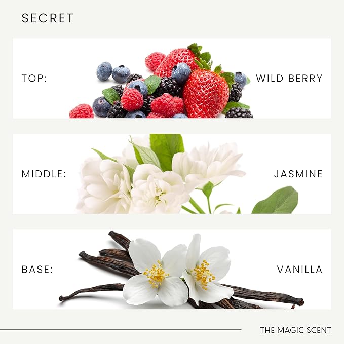The Magic Scent Secret Diffuser Oil - Hotel & Home Luxury Scents - Diffuser Oil Scents for Home Designed for Use in All Diffusers - 16.5 fl oz, 500 mL - Bloomnest