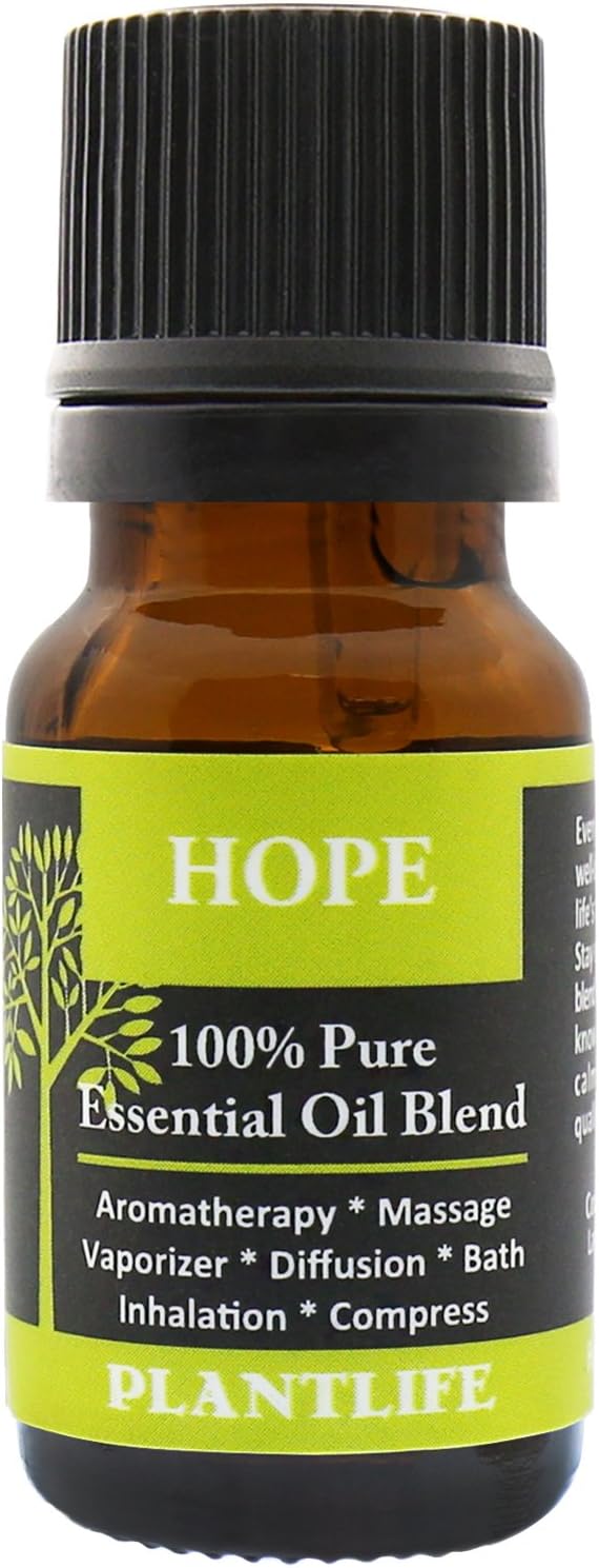 Plantlife Hope Aromatherapy Essential Oil Blend - Straight from The Plant 100% Pure Therapeutic Grade - No Additives or Fillers - Made in California 10 ml - Bloomnest
