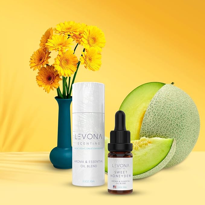 Levona Scent Essential Oils - Scents for Home, Hotel & Office Use - Perfect for Home Diffuser & Humidifiers - Aroma Fragrance Oil, Ideal for Massage, Relaxation, and Spa - Sweet Honeydew, 10ml - Bloomnest