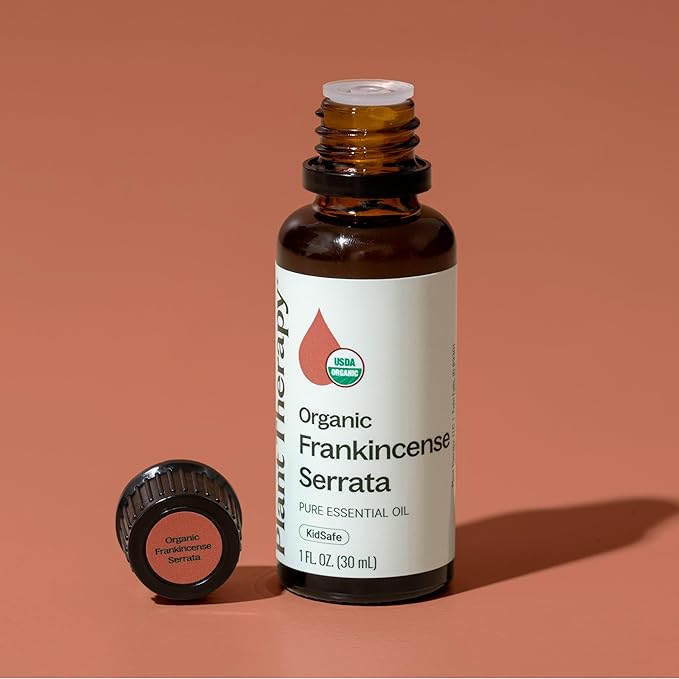 Plant Therapy Organic Frankincense Serrata Essential Oil 100% Pure, USDA Certified Organic, Undiluted, Natural Aromatherapy, Therapeutic Grade 30 mL (1 oz) - Bloomnest