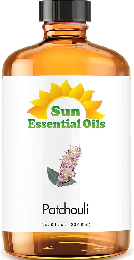 Sun Essential Oils 8oz - Patchouli Essential Oil - 8 Fluid Ounces - Patchouli Oil - Aromatherapy Oils - Patchouli Essential Oil for Candle Making - Patchouli Essential Oil for Diffuser - Bloomnest