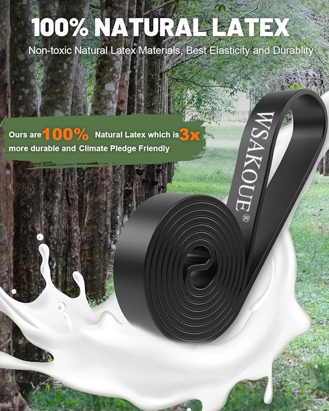 Pull Up Bands, Resistance Bands, Pull Up Assistance Bands Set for Men & Women, Exercise Workout Bands for Working Out, Body Stretching, Physical Therapy, Muscle Training - Bloomnest