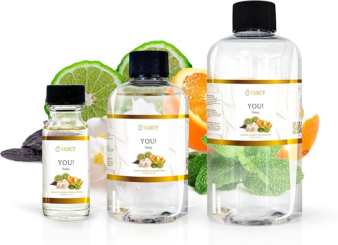 YANCY You Luxury Collection Fragrance Oil (1/2 oz), Intimate and Warm Scent, Ideal for Diffusers, Oil Burners & Aroma Lamps, Soft Signature Fragrance for Personal Spaces YancySpa
