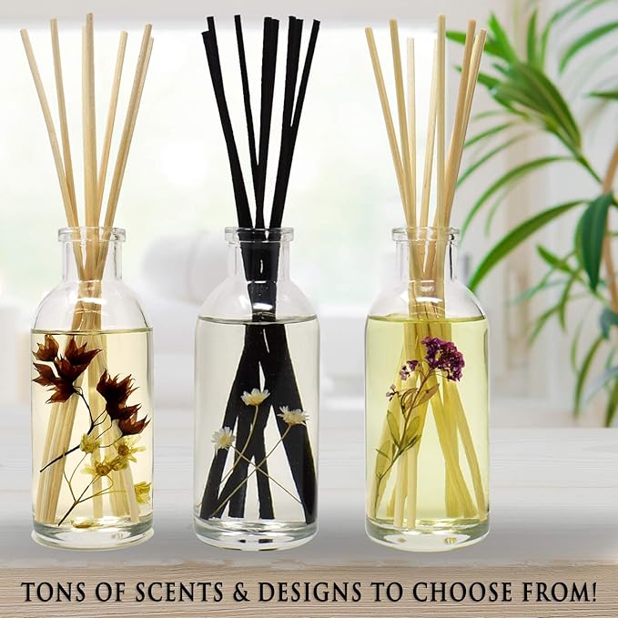 Urban Naturals Lemon Verbena Reed Diffuser Set with Reed Sticks | Tart, Citrus with Fruity Notes of Bergamot & Greens | A Cheerful Gift Idea | Made in The USA - Bloomnest