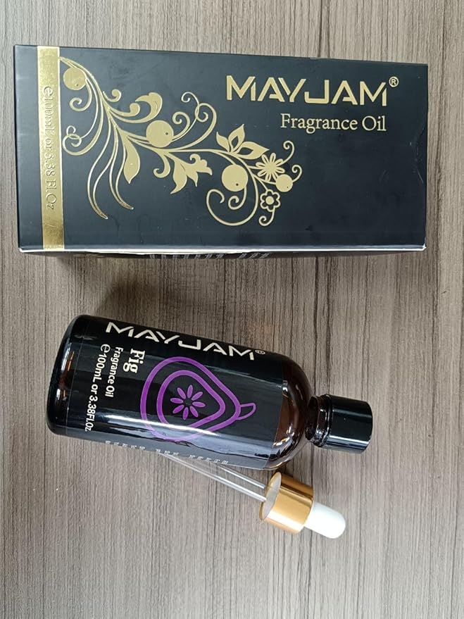 MAYJAM 100ML/3.38FL.OZ Fig Fragrance Oils with Glass Dropper, Essential Oils for Diffusers for Home, Long Lasting Scented Oils for Diffusers Soap Candle Making - Bloomnest