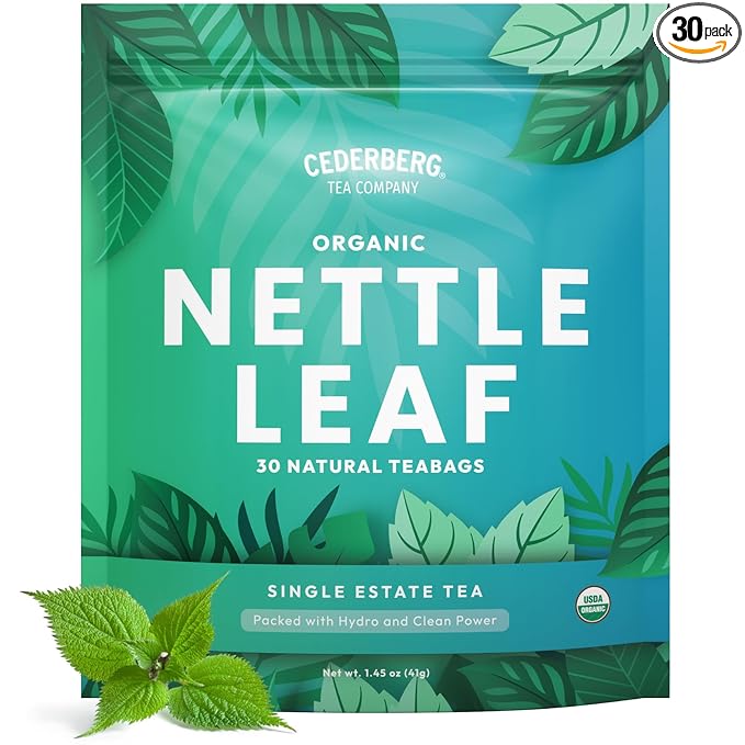 Cederberg Tea Company Organic Nettle Leaf Tea — 30 Tea Bags | Organic Herbal Tea From Single Origin | Eco-Friendly Tea Bags | Non-GMO Caffeine Free Tea With Zero Sugar - Bloomnest