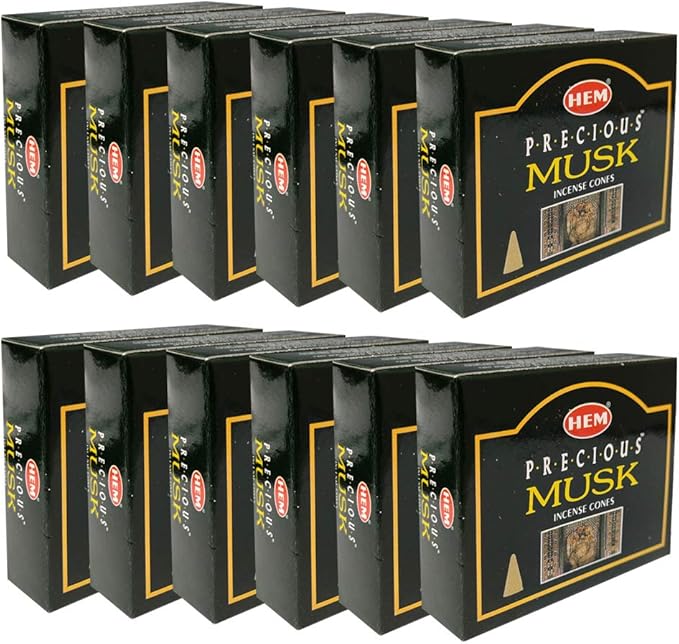 Precious Musk Incense Cones And Cone Incense Burner Bundle Insence Insense Hem Incense