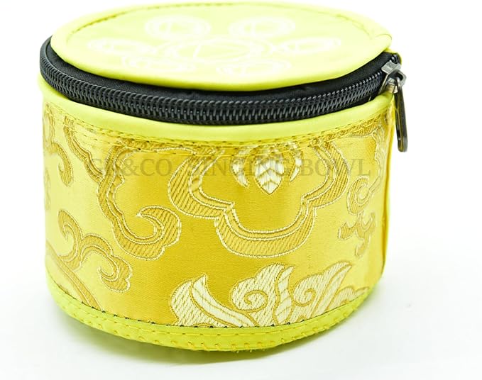GK&CO. 3 Inch Yellow Color Chakra Tibetan singing bowls set, choose your favorite chakra bowl, improve your chakra meditation practice (Solar Plexus) - Bloomnest
