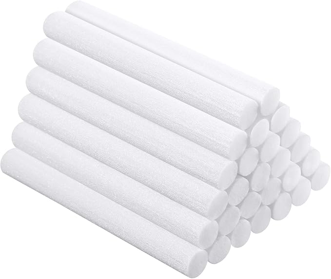 60 Pieces 2.75 X 0.31 Inch Car Diffuser Sponges Refill Sticks Humidifier Filter Replacement Wick Absorbent Sponge Sticks for Mini Car Office Bedroom Humidifier Ultrasonic Aroma Diffuser - Bloomnest