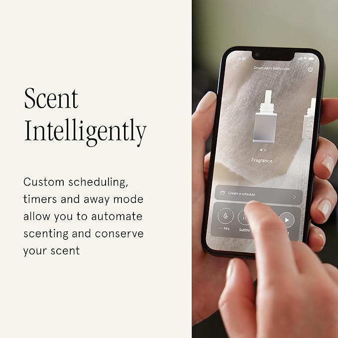 Pura Plus Smart Home Fragrance Diffuser for Large Spaces - Adjust Scent Intensity, Set Schedules & Timers, and More in Pura App - Fragrances Sold Separately - White - Bloomnest