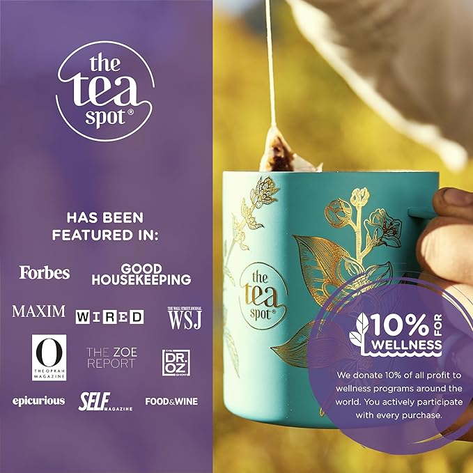 The Tea Spot Bolder Breakfast Tea with Dark Chocolate Flavoring | Blend of Black Tea, Pu’erh Tea, Calendula Flowers, Sunflower Petals, and Chocolate Flavoring | 15 Tea Bags - Bloomnest