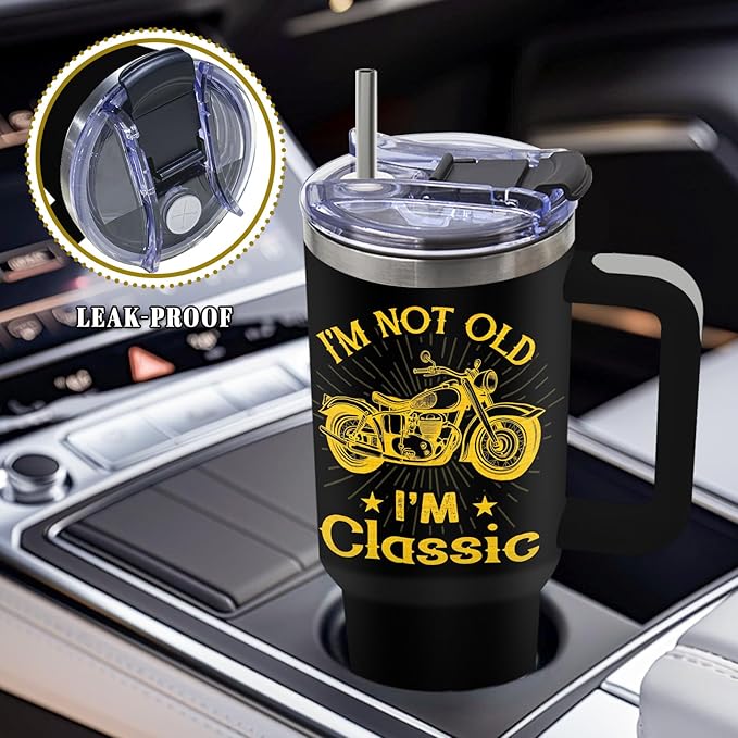 DUUV Gifts for Dad from Daughter Son Kids, Dad Tumbler for Men 40 Oz, Christmas Thanksgiving Birthday Gifts for Daddy Stepdad Elderly Father, Best Dads Ever GIft, 1PCS - Bloomnest