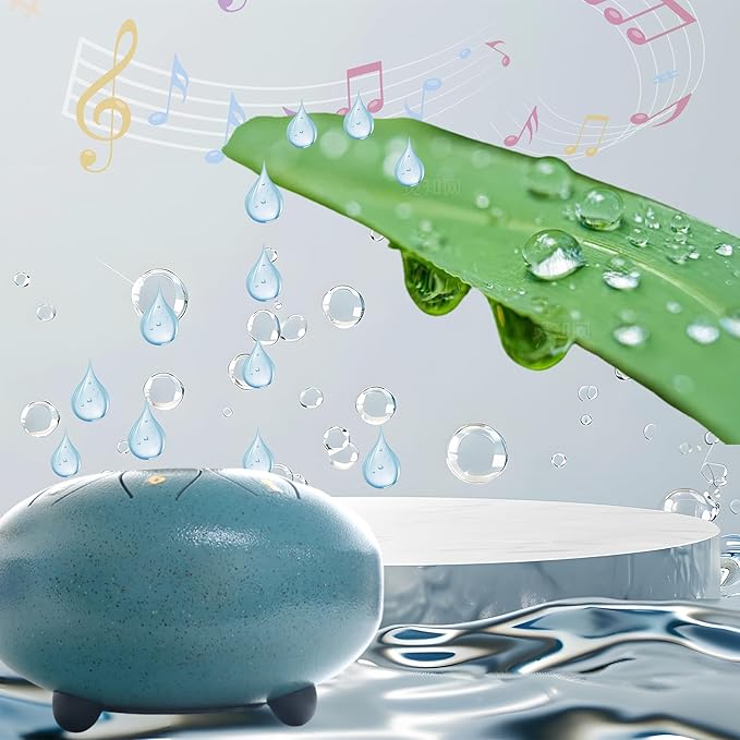 REGIS Steel Tongue Drum 6 inch 8 Notes Musical Percussion Instrument, rain Drum for Outside - Musician Gift for Family and Friends(malachite)