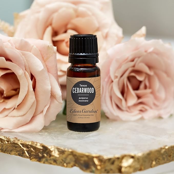 Edens Garden Cedarwood- Texas Essential Oil- 100% Pure Premium Grade, Undiluted, Natural, Therapeutic, Aromatherapy, The Best for Diffuser, Candle, Laundry, Hair 10 ml (.33 fl oz) - Bloomnest
