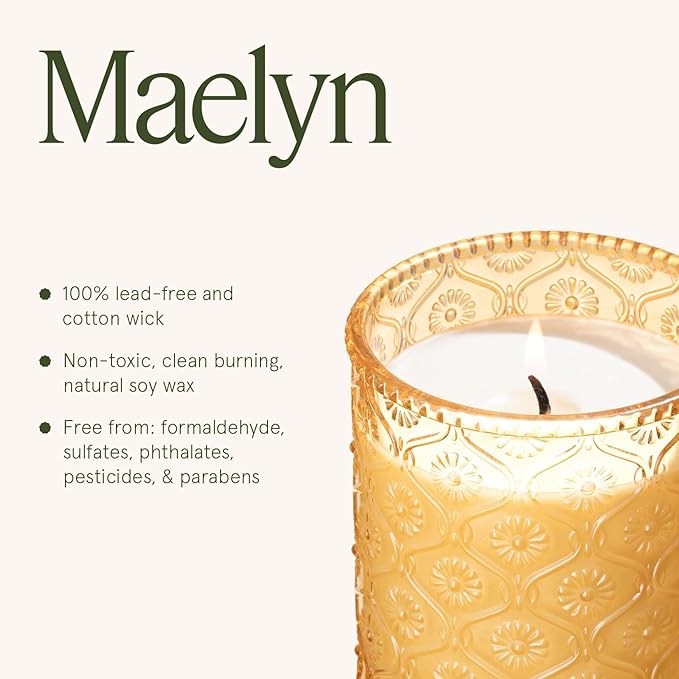LA Jolie Muse Fall Candles, Pumpkin Chai Scented Candle, Natural Soy Candle, Autumn Candle Gift, Luxury Candles Gifts for Women & Men, House Warming Gift - Bloomnest