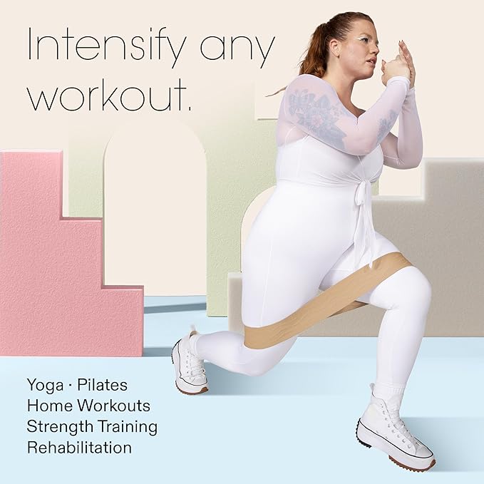 Bala Booty Bands Resistance Bands for Women & Men - Elastic Exercise Bands for Working Out - Wrist, Ankle, Legs & Booty Bands - Workout Resistance Bands for Yoga, Pilates, Strength Training - Bloomnest