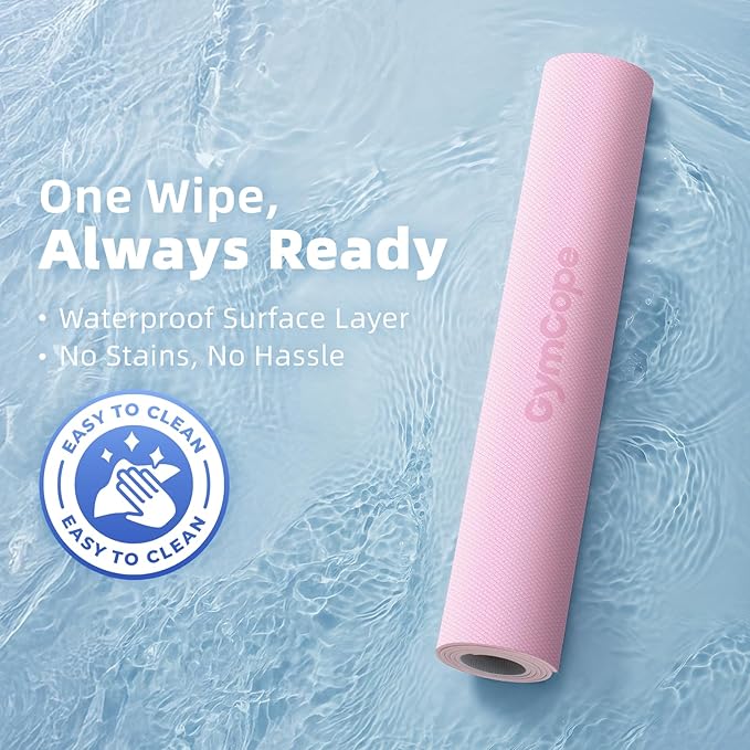 Extra Large TPE Yoga Mat 72"x35" / 78"x57" - Wide Non-Slip Mat for Yoga, Pilates & Home Gym, 6mm Thick Cushion for Comfort & Balance, Waterproof, Easy to Carry with Strap or Bag for Solo or Partner Workouts