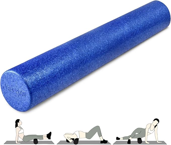 Yes4All High-Density EPP Round Back Roller Foam, Exercise Foam Roller for Yoga, Pilates & Stretching - 12, 18, 24, 36 inch - Bloomnest