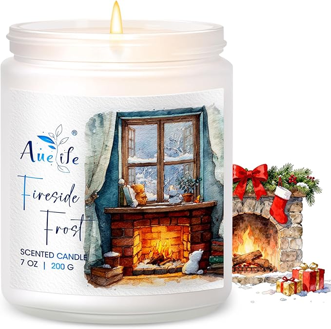Winter Candles | Eucalyptus & Cedar Scented Soy Candle - Winter Aromatherapy Candles for Relaxing Home Décor, Cozy Holiday Gift for Women & Men, Long Lasting Clean Burn Candle - Bloomnest