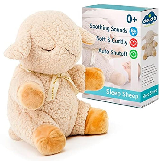 Cloud b Sound Machine with White Noise Soothing Sounds | Cuddly Stuffed Animal | Adjustable Settings and Auto-Shutoff | Sleep Sheep - Bloomnest