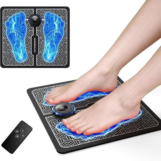 EMS Foot Massager with TENS & Muscle Stimulator, Electric Foot Massagers for Neuropathy Pain Relief, Transcutaneous Electronic Nerve Stimulator & Vagus Nerve Stimulator Device