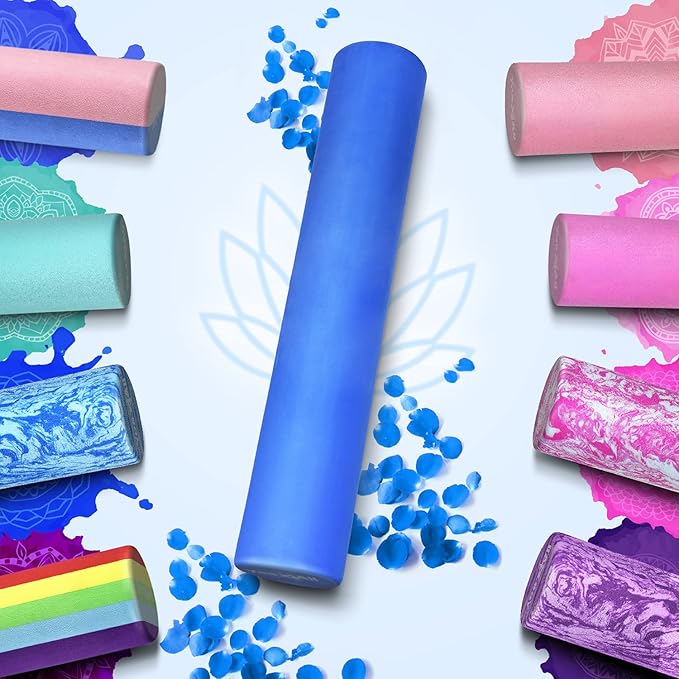 Yes4All EVA Firm Foam Roller for Back - Round Back Roller for Exercise, Yoga & Pilates 12/18/24/36 inch - Bloomnest