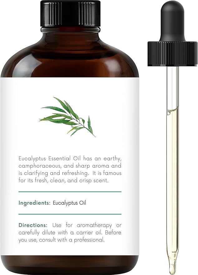 Handcraft Blends Eucalyptus Essential Oil – Huge 4 Fl Oz – 100% Pure and Natural – Premium Grade Essential Oil for Diffuser and Aromatherapy, Skin, Massage, Candle and Soap Making Fragrance - Bloomnest