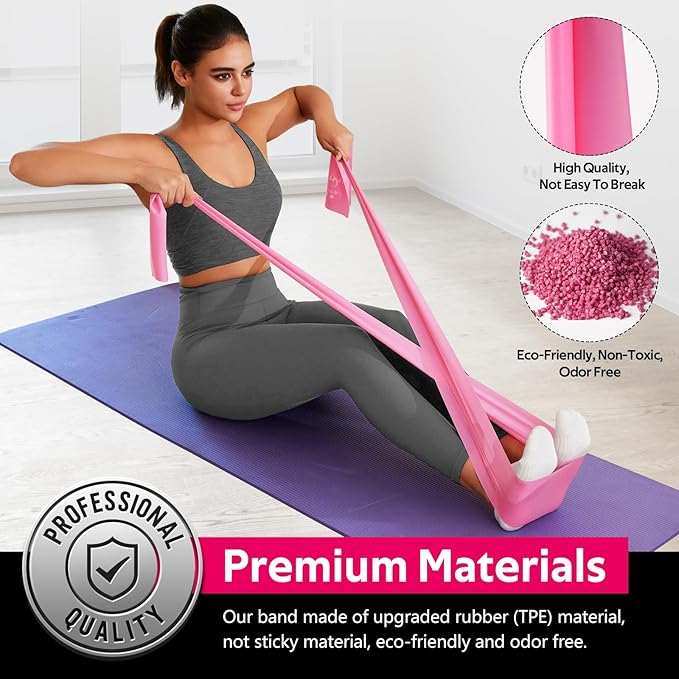 WALITO Resistance Bands for Working Out, Exercise Bands for Women and Men, Workout Bands for Physical Therapy, Stretch, Recovery, Pilates, Rehab, Strength Training and Home Gym - Bloomnest