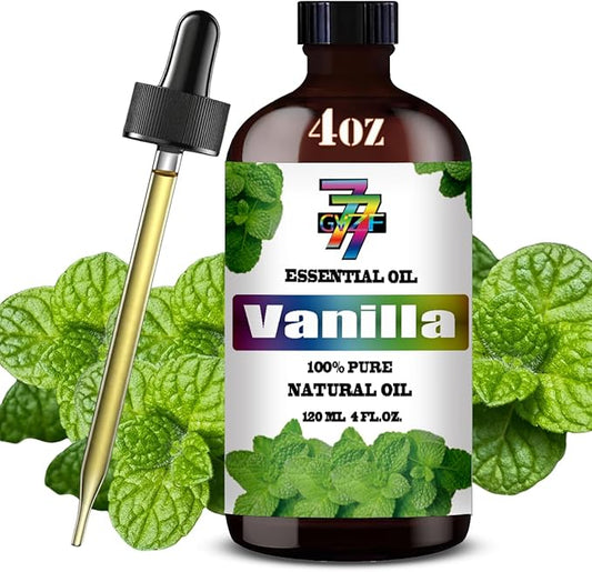 Vanilla Essential Oil (4 oz/120 ml) — Vanilla Oils for Aromatherapy, diffusers, humidifiers, Home fragrances, DIY Skincare, soap Making, DIY Candle Making, Relaxation, Yoga, and Meditation - Bloomnest